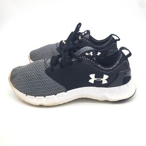 Under Armour Flow RN Grid Women Shoes Size 7 Black Gray 1276683-052